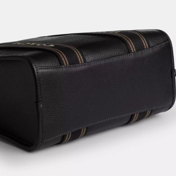 Coach Smith Tote Bag 24 NWT Pebbled Leather Black - Picture 4 of 10